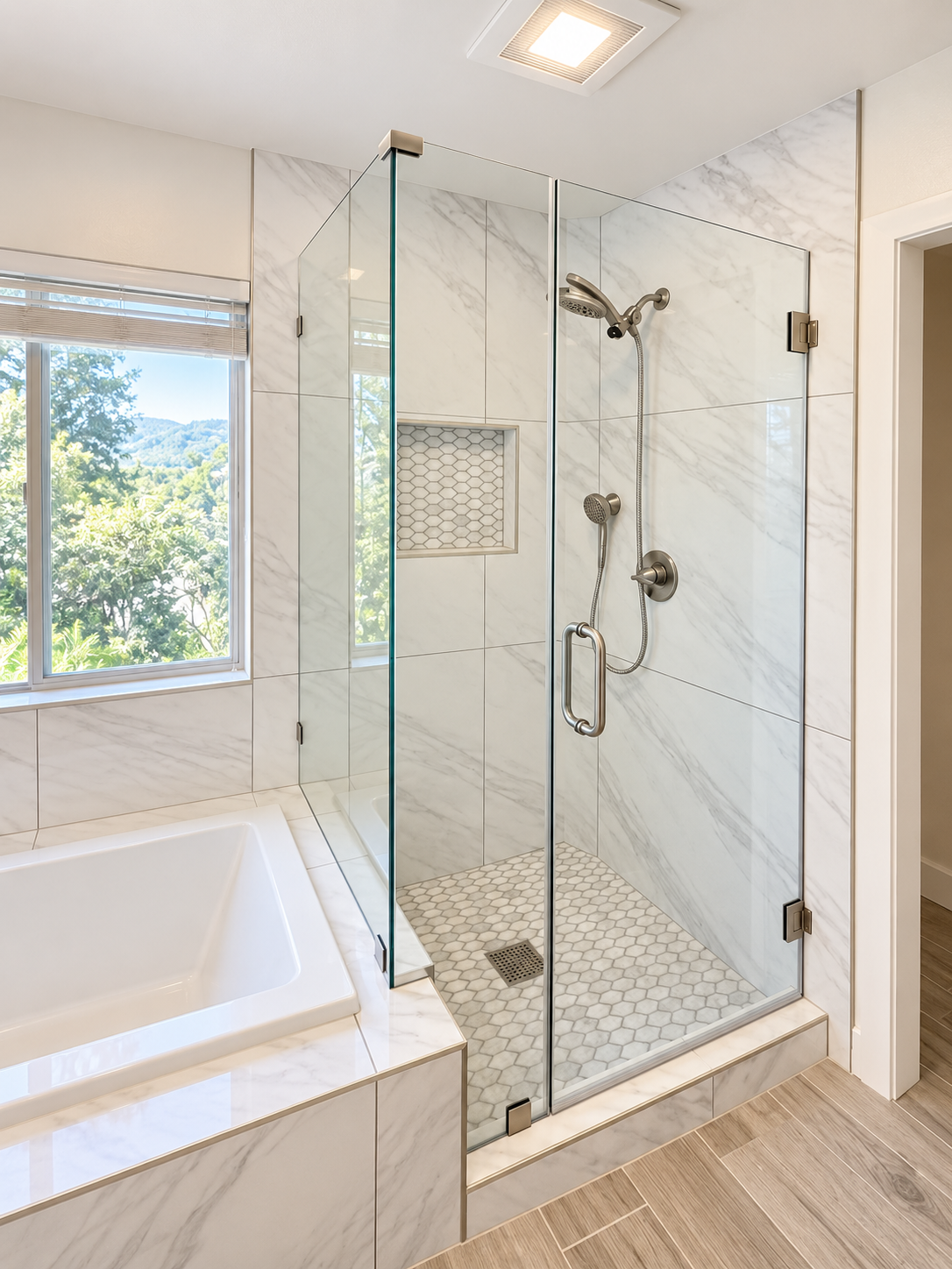 NIRVANA - L Shape - Brushed Nickel